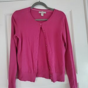 Banana Republic Fuchsia Cardigan Sweater